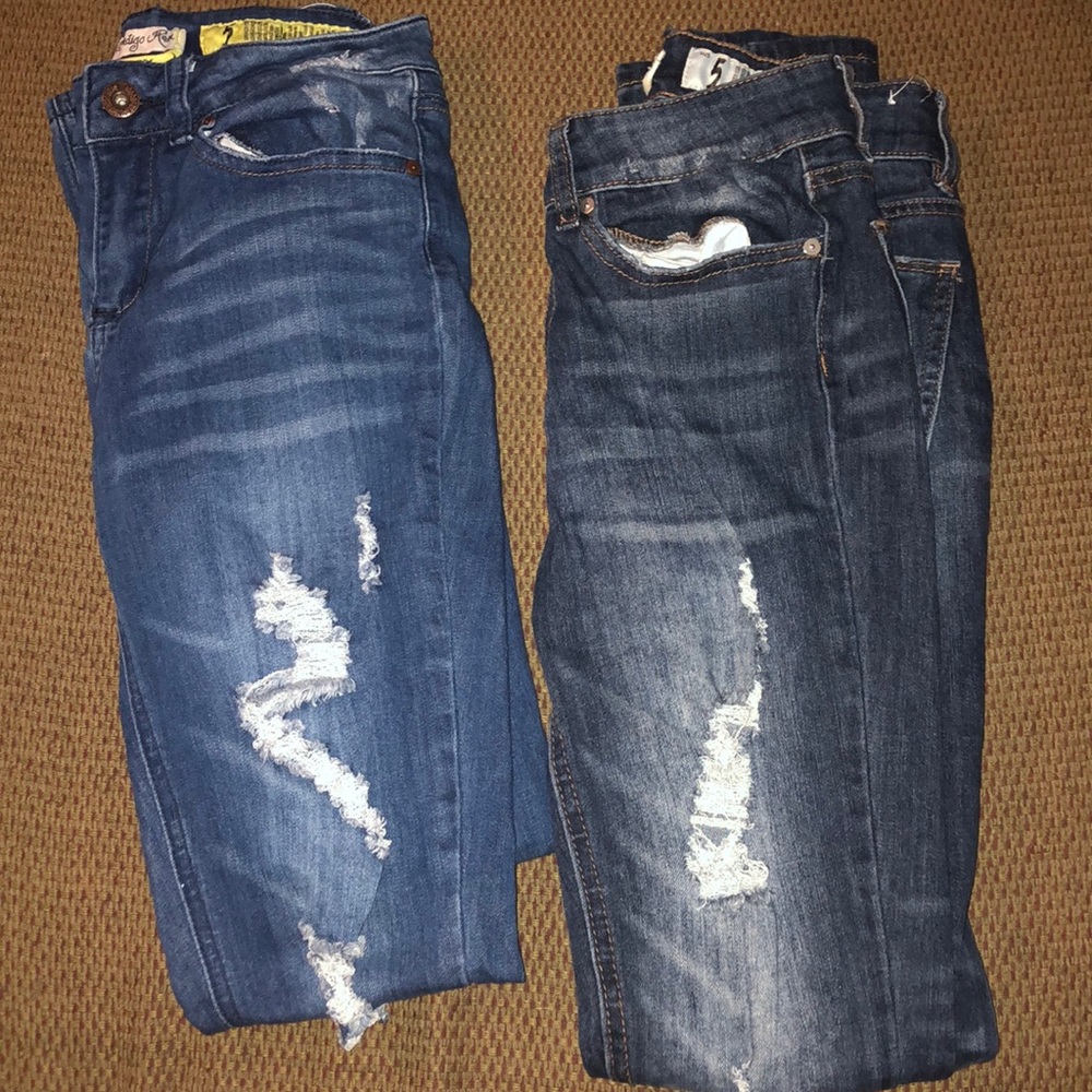 Bundle of ripped jeans